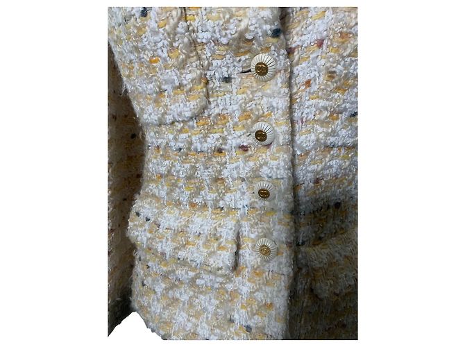 Timeless Giacca in tweed gialla Chanel 1993 - vista 3