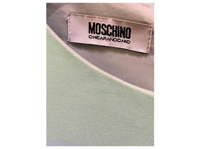 Moschino Sky Blue Dress with Multicolor Patterns - view 2