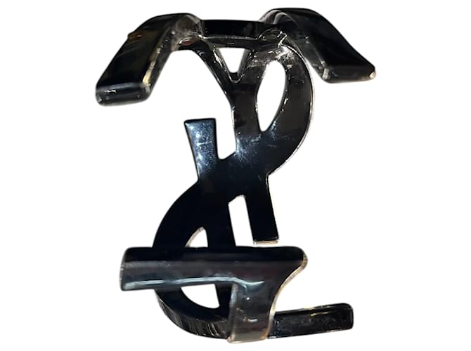 Yves Saint Laurent Bracciale YSL Initial in nero - vista 3