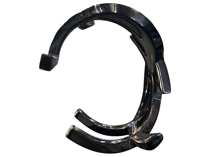 Yves Saint Laurent Bracciale YSL Initial in nero - vista 4