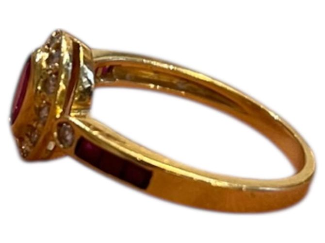 Autre Marque Anello Pompadour degli anni '60 in oro giallo 18K - vista 2