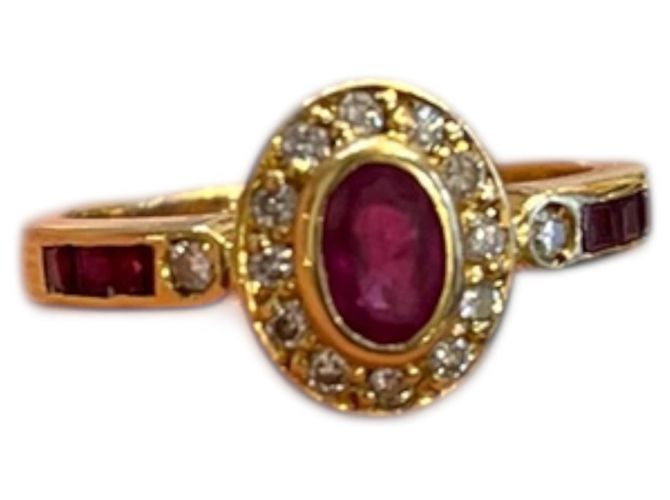 Autre Marque Anello Pompadour degli anni '60 in oro giallo 18K - vista 4