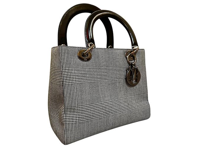 Lady Dior Handtasche in anthrazitgrau - Ansicht 2