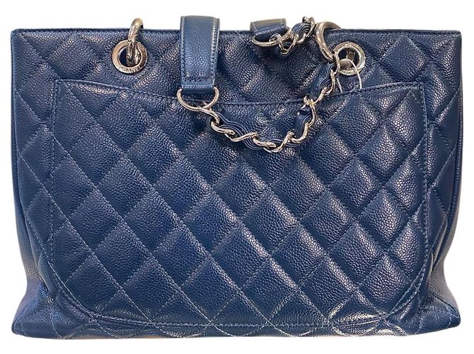 Timeless Borsa GST in caviar blu Chanel 2012 - vista 2