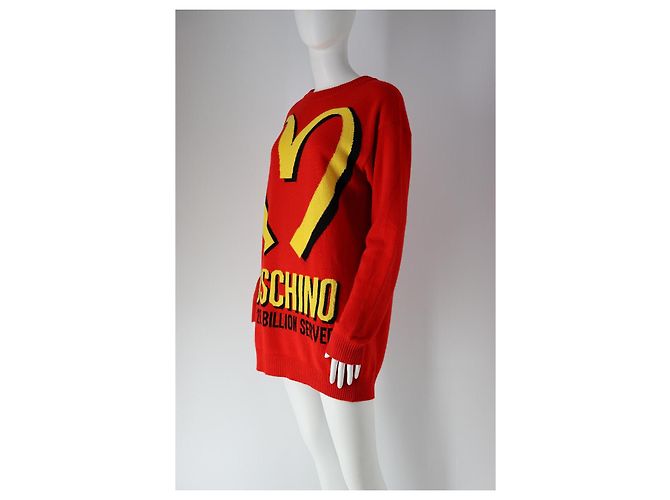 Rotes McDonald's Moschino Pulloverkleid 2014 - Ansicht 3