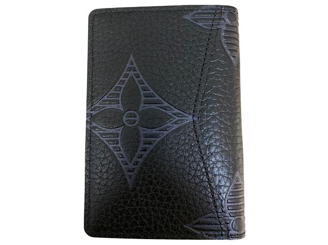 Organizer Portafoglio Organizzatore Monogram in Pelle Taurillon Shadow Nera Louis Vuitton - vista 2