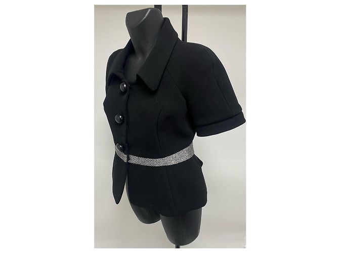 Top péplum negro Balenciaga (circa F/W2006 por Nicolas Ghesquière) - vista 2