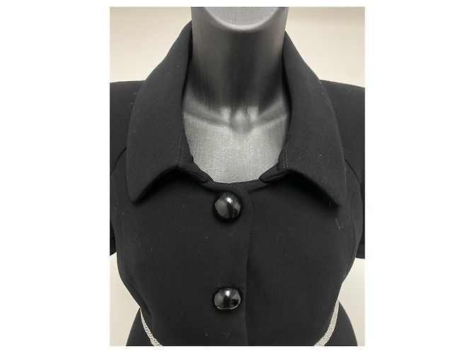 Top péplum negro Balenciaga (circa F/W2006 por Nicolas Ghesquière) - vista 3