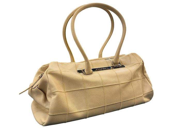 Timeless Borsa in pelle beige Chanel 2005 - vista 2