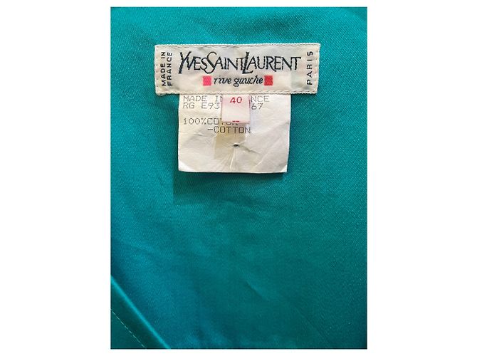 Blazer Turquesa Yves Saint Laurent - vista 3