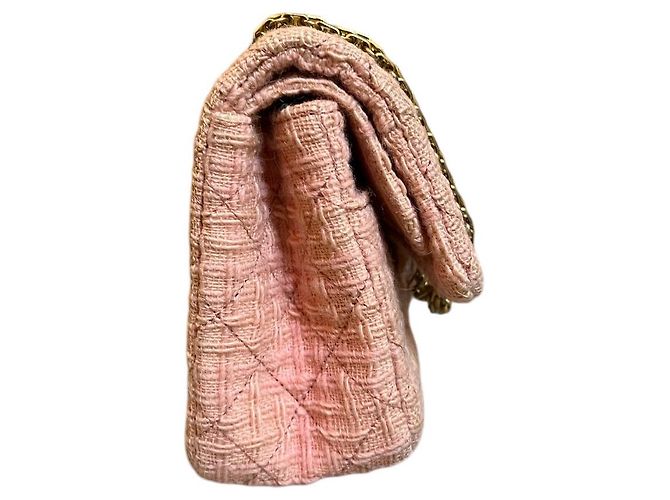 Borsa in tweed rosa Chanel 2017 - vista 2