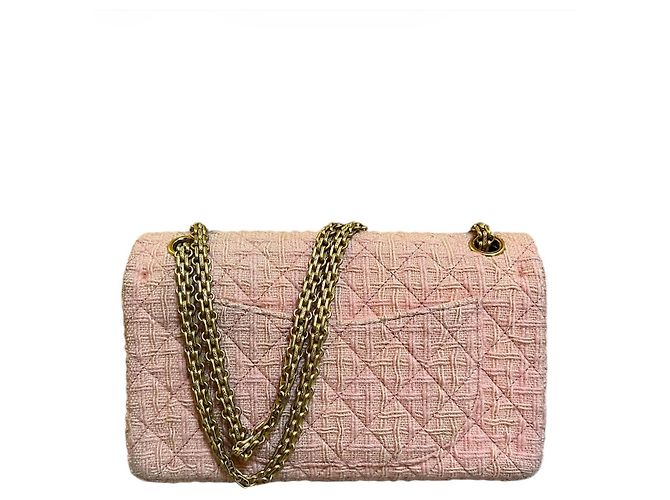 Borsa in tweed rosa Chanel 2017 - vista 4