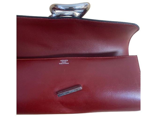 Hermès 2011 Egée 25 Clutch in Rot - Ansicht 2
