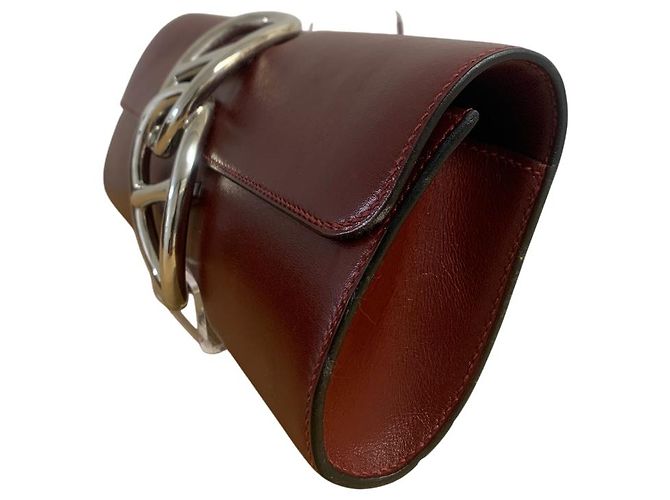 Hermès 2011 Egée 25 Clutch in Rot - Ansicht 4