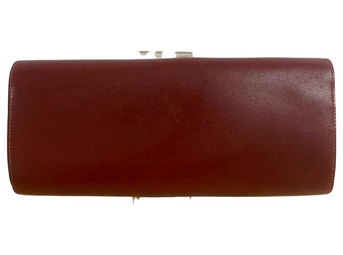 Hermès 2011 Egée 25 Clutch in Rot - Ansicht 5