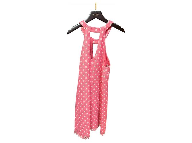 Abito corto rosa Moschino con bianco - vista 2
