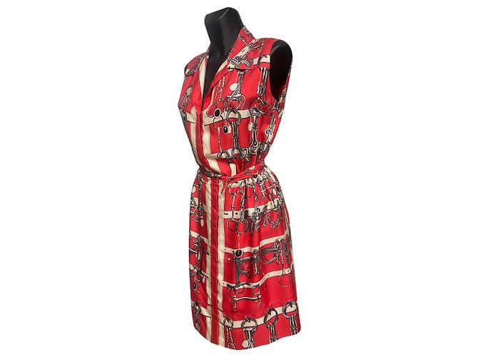 Abito Midi Camicia Hermès Paris degli anni '60 - vista 2
