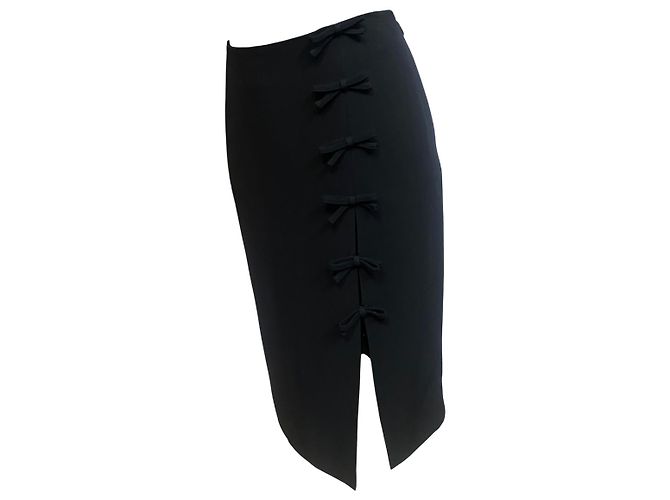 Falda negra con lazos Cheap and Chic de Moschino - vista 2