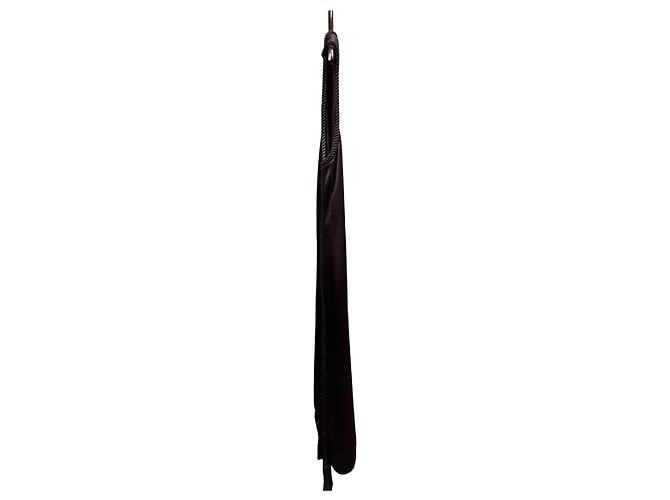 Abito senza maniche in satin nero Lanvin - vista 2
