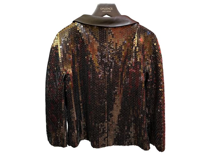 Short Black Moschino Sequin Jacket - view 2