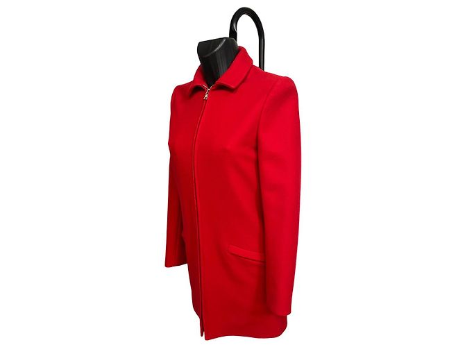 Abrigo de Lana Rojo Miu Miu - vista 2