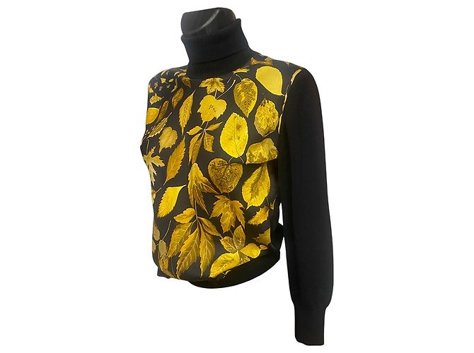 Silk In Jersey de Lana y Seda con Estampado de Follaje Hermès - vista 2