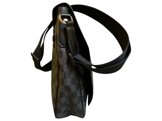 Borsa a spalla Louis Vuitton Damier grigia e nera 2008 - vista 2