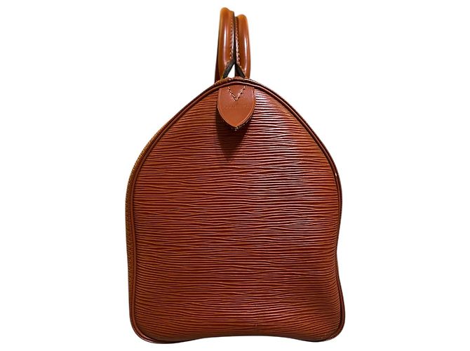 Speedy Louis Vuitton del 1990 in pelle Epi marrone - vista 4