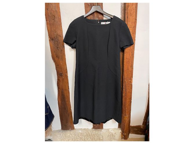Abito Testurizzato Nero Givenchy Boutiques Minimalista Strutturato Realizzato in Francia - vista 5
