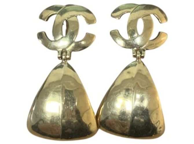 Timeless Orecchini a clip pendenti in tonalità dorata Chanel Coco Mark - vista 6