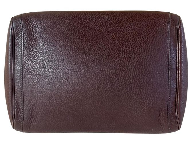 Clutch Equi Havana in pelle marrone Hermès - vista 2