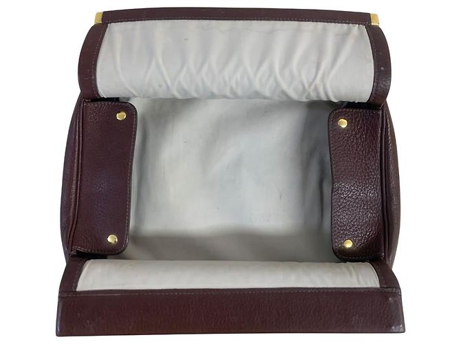 Clutch Equi Havana in pelle marrone Hermès - vista 3
