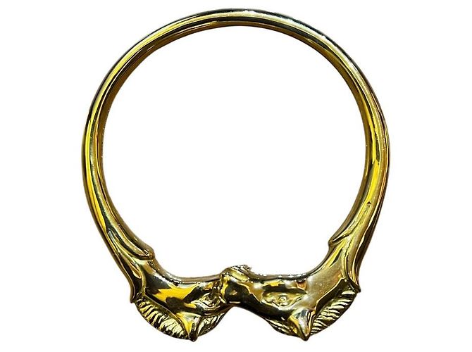 Bracciale vintage Hermès Golden Au Galop - vista 3