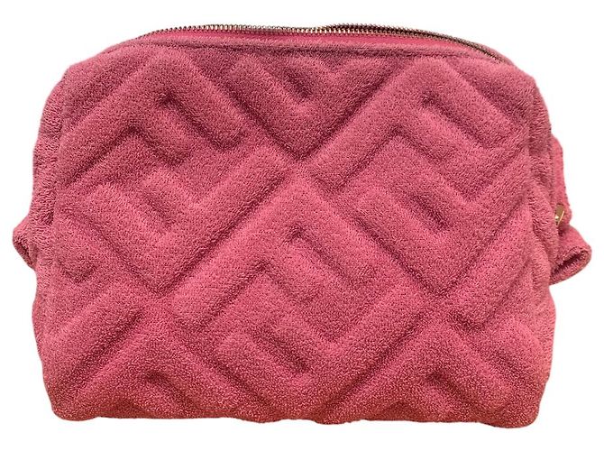 Pochette Fendi FF rosa 1974 - vista 2