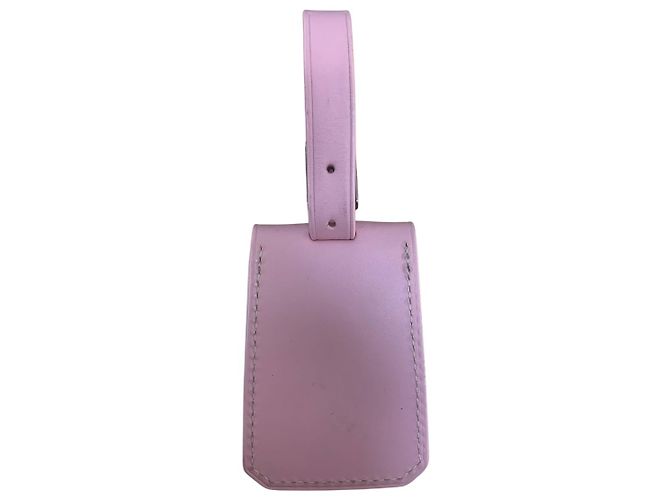 Porta etichette in pelle rosa Goyard - vista 2
