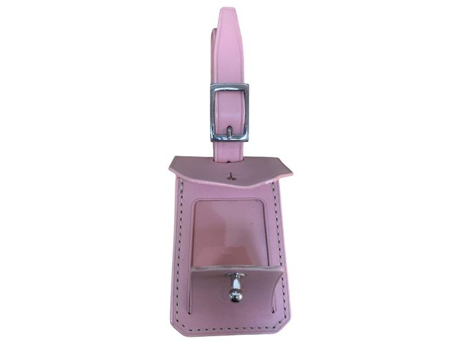 Porta etichette in pelle rosa Goyard - vista 3