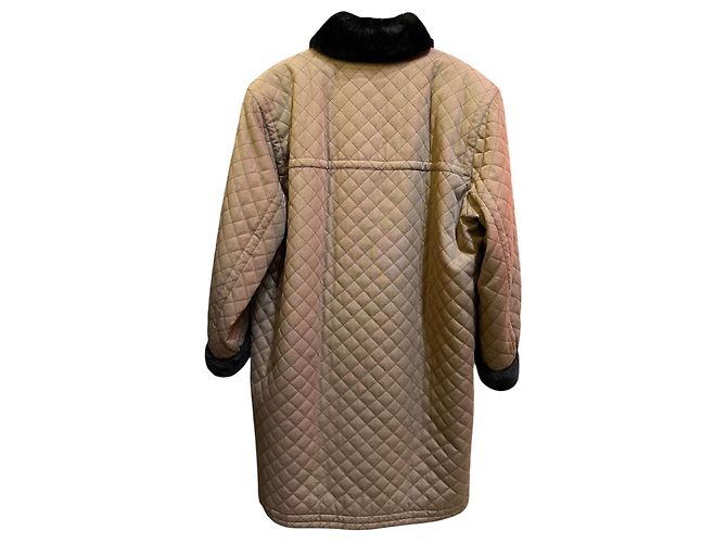 Abrigo de piel marrón Yves Saint Laurent - vista 2