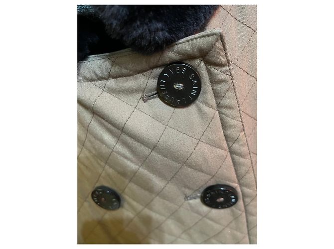 Abrigo de piel marrón Yves Saint Laurent - vista 3