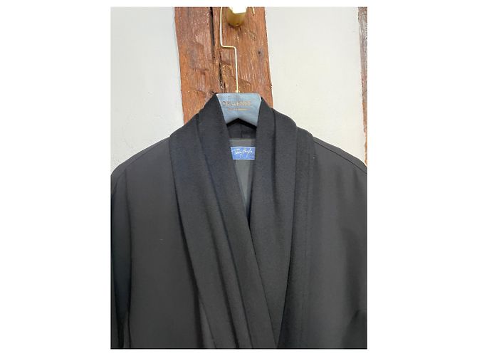 Abito Cappotto Nero Vintage THIERRY MUGLER Paris - vista 3