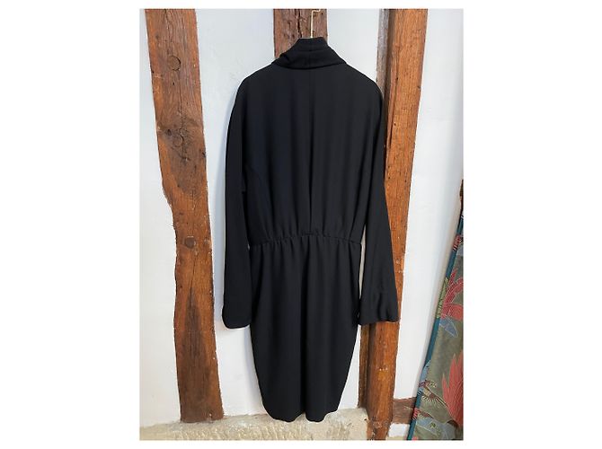 Abito Cappotto Nero Vintage THIERRY MUGLER Paris - vista 6