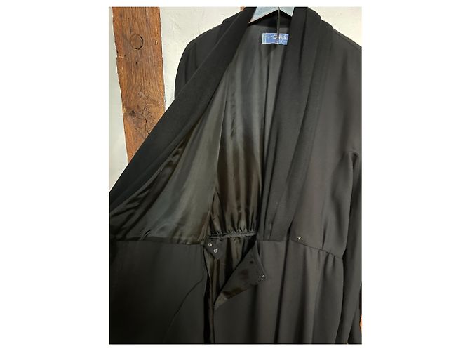 Abito Cappotto Nero Vintage THIERRY MUGLER Paris - vista 8