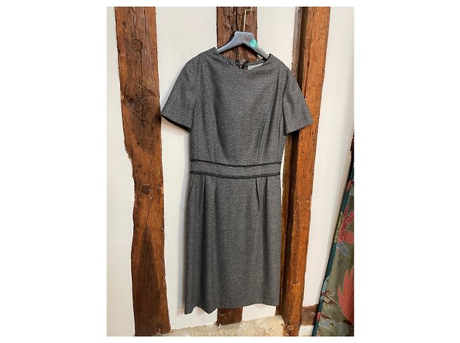 Vestido de Lana Gris YVES SAINT LAURENT - vista 2