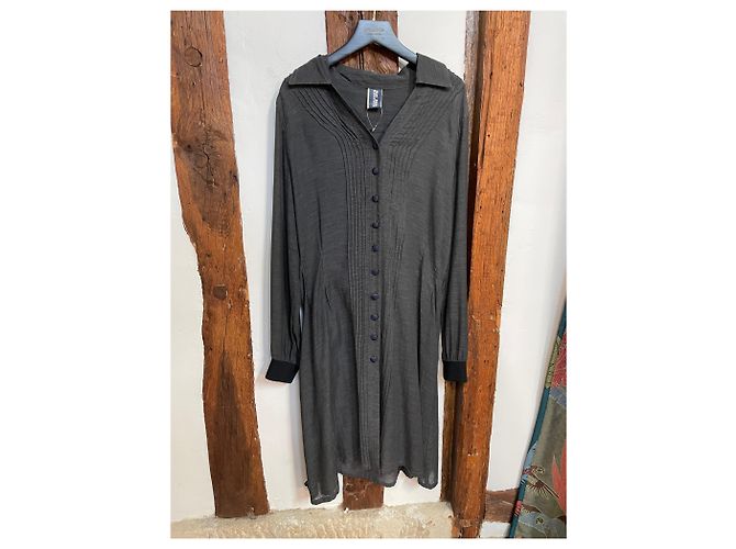 Autre Marque Grau Button Shirt Kleid von Jean-Paul Gaultier - Ansicht 2