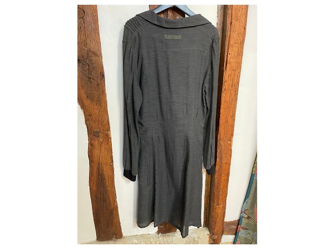 Autre Marque Grau Button Shirt Kleid von Jean-Paul Gaultier - Ansicht 3