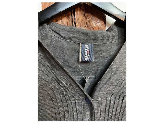 Autre Marque Grau Button Shirt Kleid von Jean-Paul Gaultier - Ansicht 4