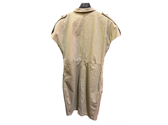 Vestido Thierry Mugler Beige de Algodón - vista 2