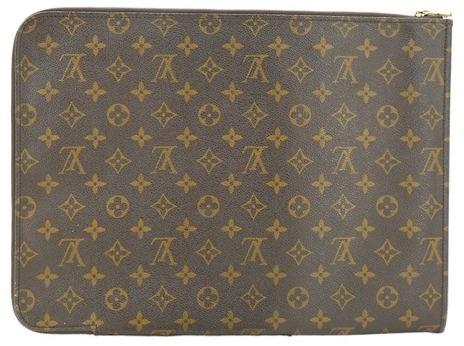 Louis Vuitton Vintage Monogram Canvas Poche Documents Portfolio Brown - view 3