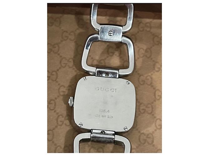 Reloj Gucci de acero con esfera azul Plata Hardware de plata - vista 4