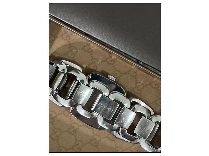Reloj Gucci de acero con esfera azul Plata Hardware de plata - vista 6