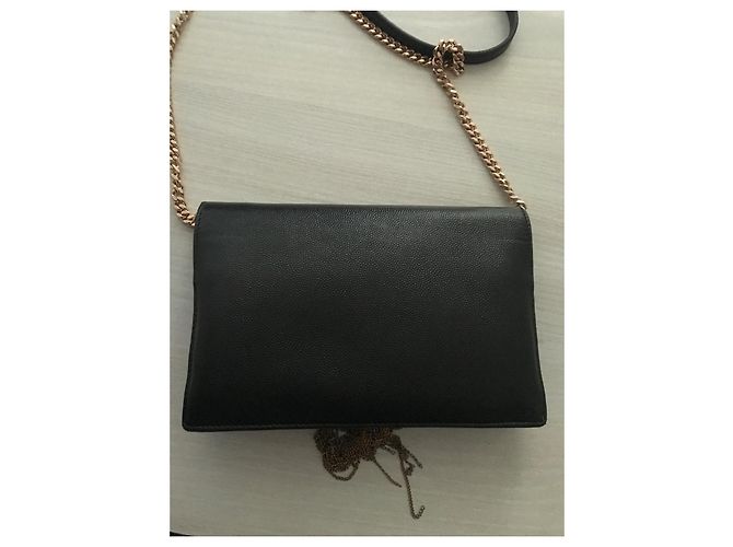 Loulou Borsa Yves Saint Laurent Nera Nero - vista 4
